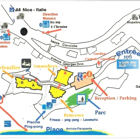 Studio 4 Pers. Avec Wi-Fi, Vue Mer - Fr-1-827-31 Roquebrune-Cap-Martin