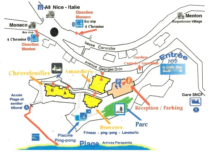 Studio 4 Pers. Avec Wi-Fi, Vue Mer - Fr-1-827-31 Roquebrune-Cap-Martin